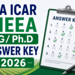NTA ICAR AIEEA PG/ Ph.D Answer Key 2026