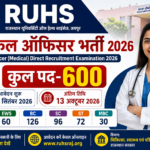 RUHS Medical Officer Direct Recruitment Examination 2026