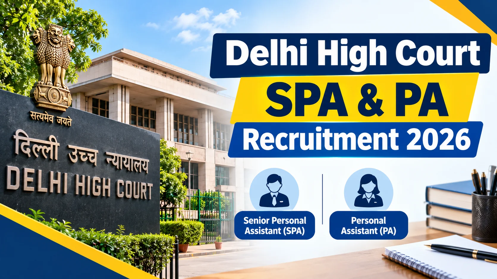 Delhi High Court SPA & PA Recruitment 2026